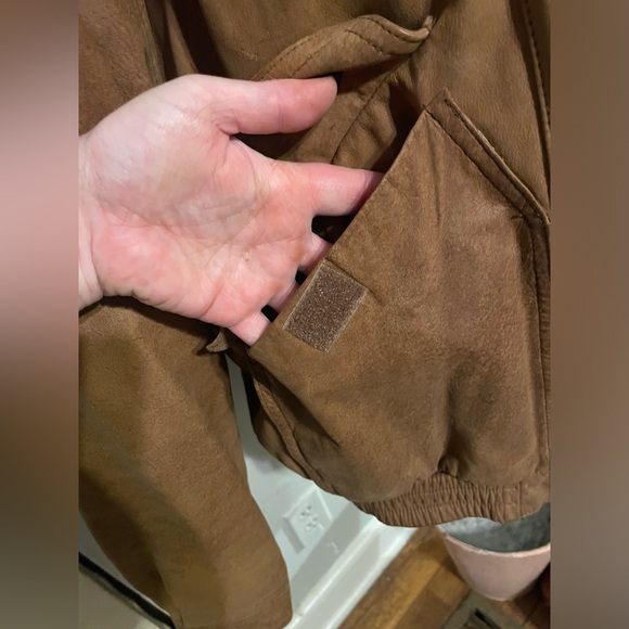Vintage 1970’s Suede Bomber Jacket - Picture 6 of 9